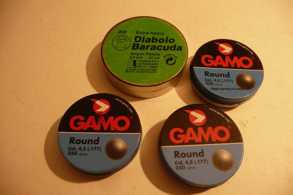 Gamo kogeltjes cal 4,5 en Diabolo Baracuda 5,5 luchtdruk, Ophalen of Verzenden, Zo goed als nieuw