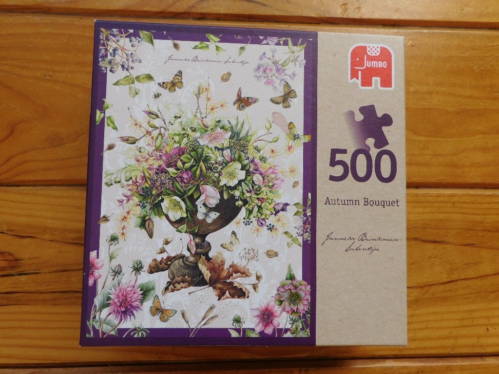 Puzzel 500 st. Autumn Bouquet Janneke Brinkman JBS Jumbo, Ophalen of Verzenden, 500 t/m 1500 stukjes, Zo goed als nieuw, Legpuzzel