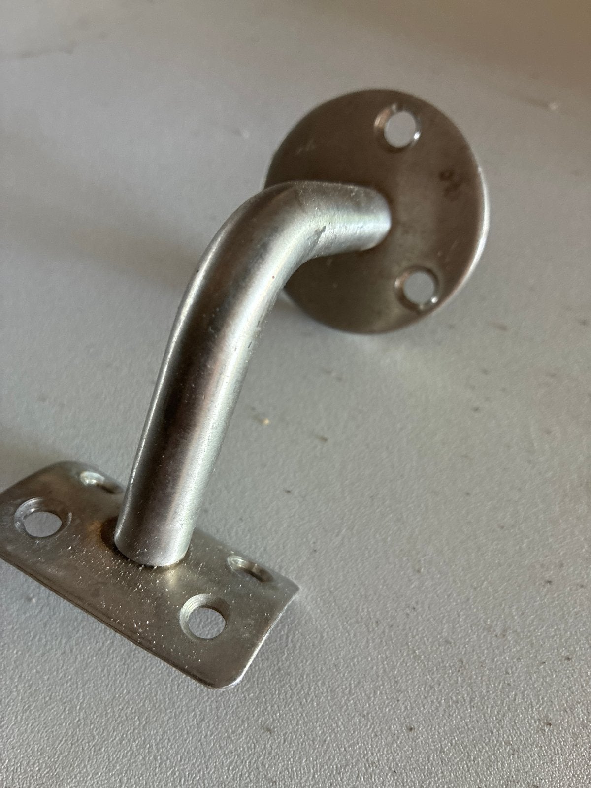 RVS Leuningdrager - Gebogen Model 5€ per stuk. 9 stuks, Gebruikt, Overige typen, Ophalen of Verzenden, Minder dan 50 mm