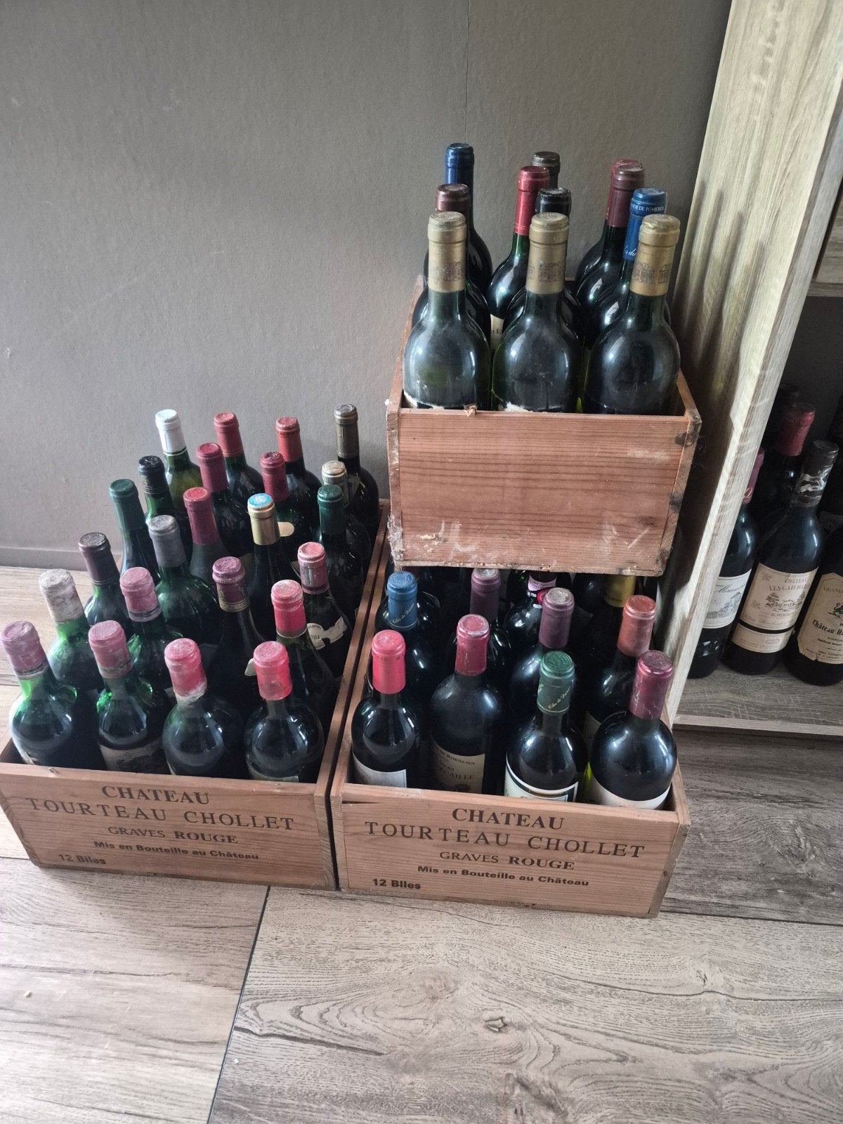 Grote verzameling wijn, Ophalen, Frankrijk, Rode wijn