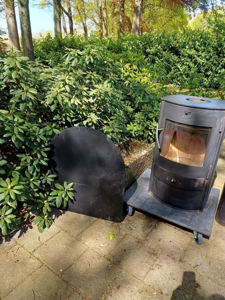 Te koop: houtkachel, compleet, Huis en Inrichting, Kachels, Ophalen, Gebruikt, Houtkachel, Vrijstaand