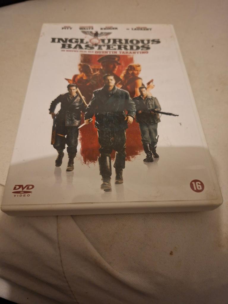 Inglourious Basterds DVD, Cd's en Dvd's, Dvd's | Thrillers en Misdaad, Gebruikt, Actiethriller, Vanaf 16 jaar, Ophalen of Verzenden