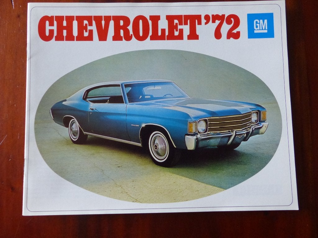 Chevrolet 1972 full line brochure NL, Verzenden, Zo goed als nieuw, Chevrolet