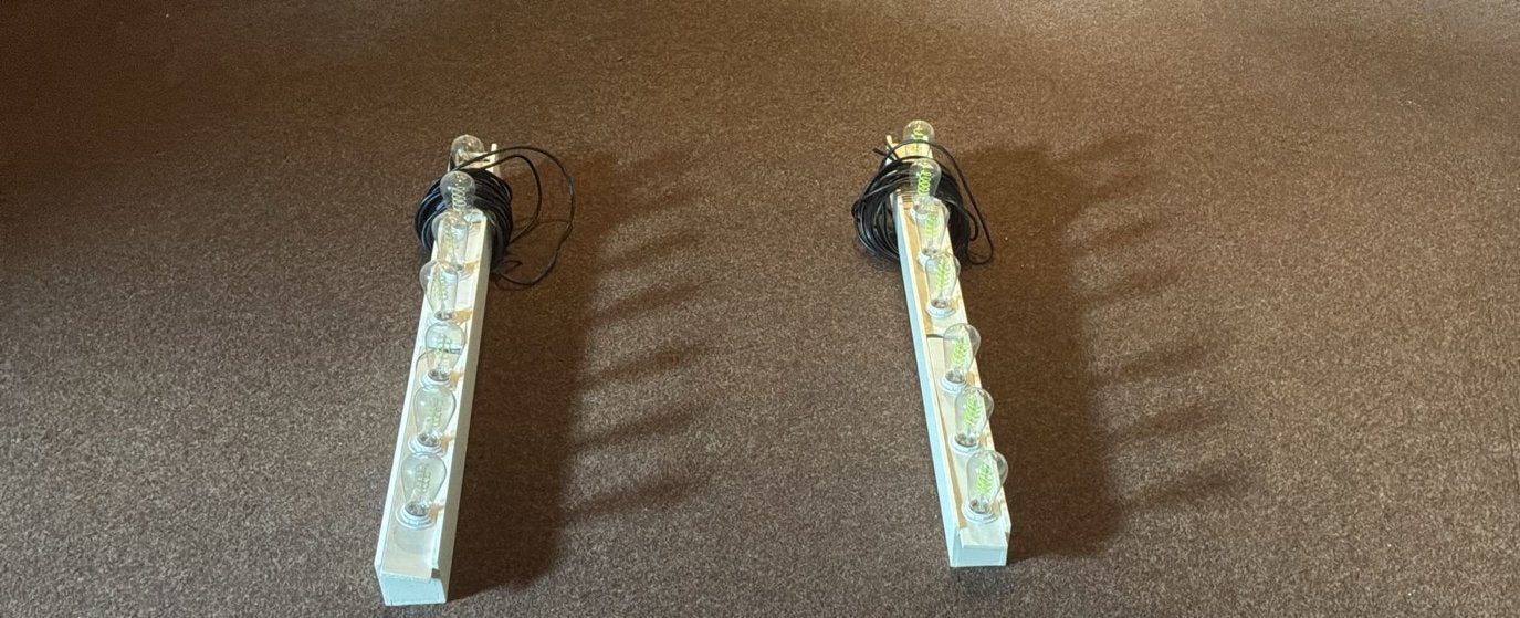 Groene en blauwe lampen, Ophalen, Gebruikt, Groen