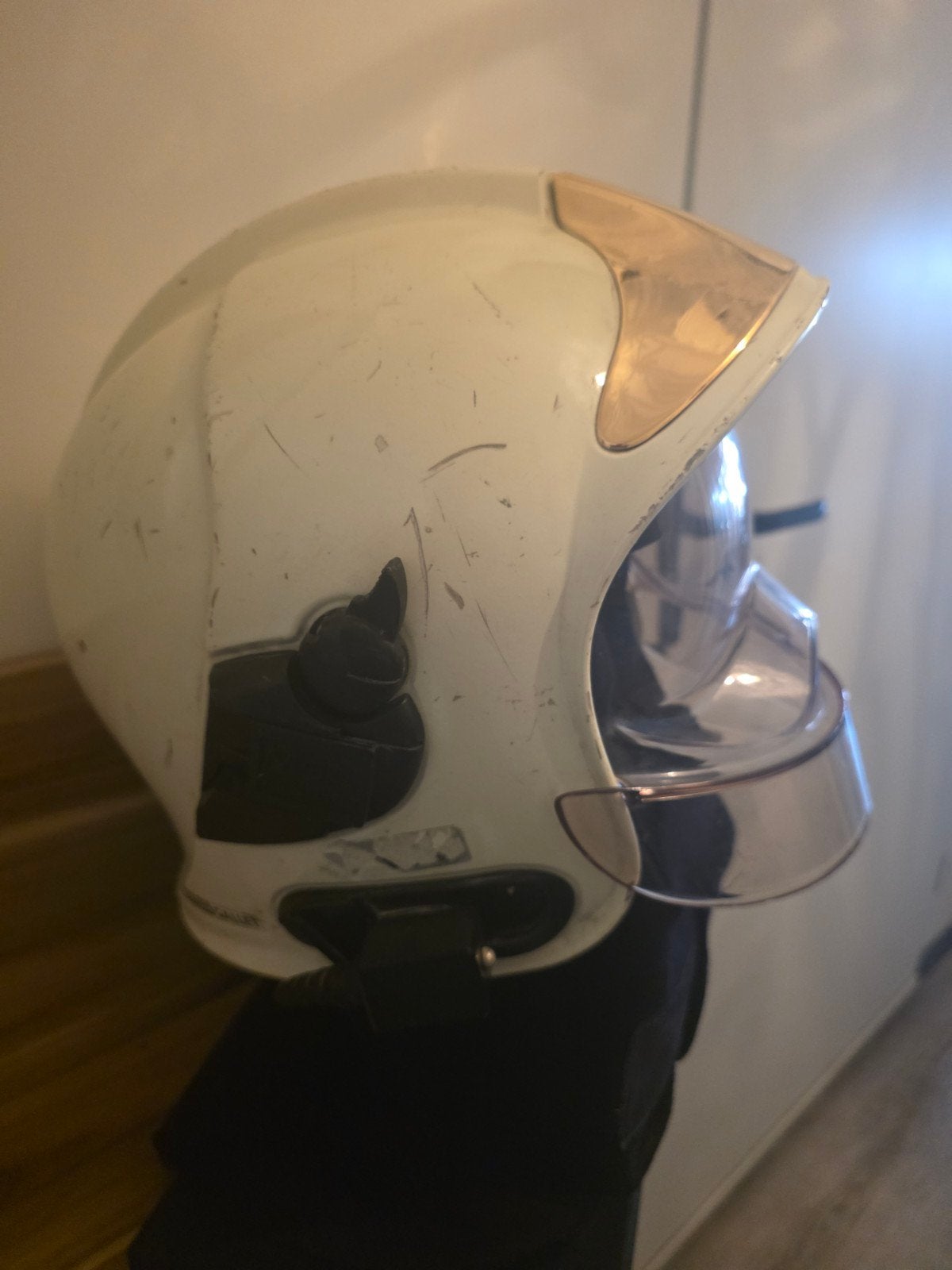 MSA Gallet brandweerhelm., Ophalen of Verzenden, Gebruikt