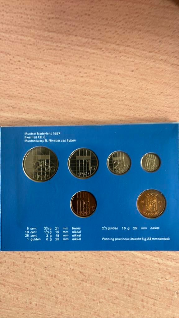 Jaar set 1987 FDC, Postzegels en Munten, Munten | Nederland, Verzenden, Koningin Beatrix, Overige waardes