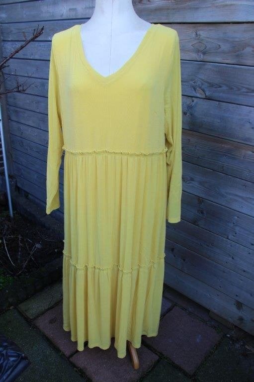 Jurk geel Zoey mt XL MAxi Vaste prijs, Geel, Maat 46/48 (XL) of groter, Ophalen of Verzenden, Zo goed als nieuw