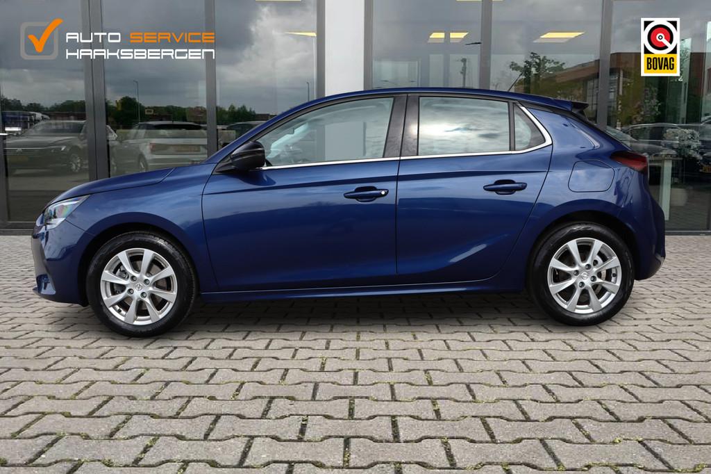 Opel Corsa 1.2 Elegance | Trekhaak | Led | Carplay |, Voorwielaandrijving, 101 pk, Gebruikt, Blauw