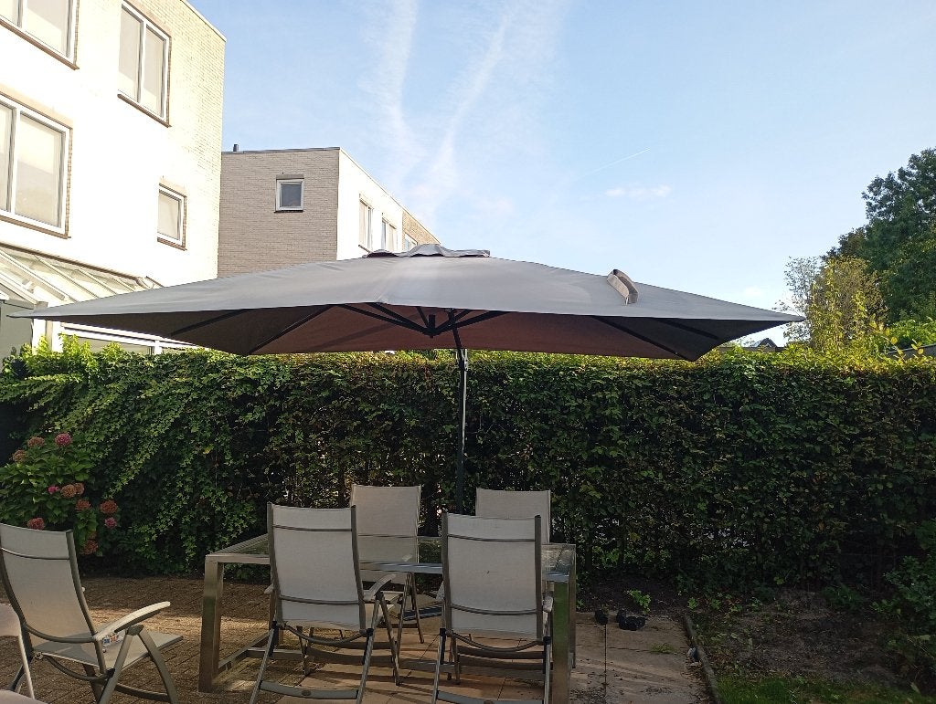 Zweefparasol 3x4, Tuin en Terras, Kantelbaar, Ophalen of Verzenden, 3 tot 4 meter, Zweefparasol