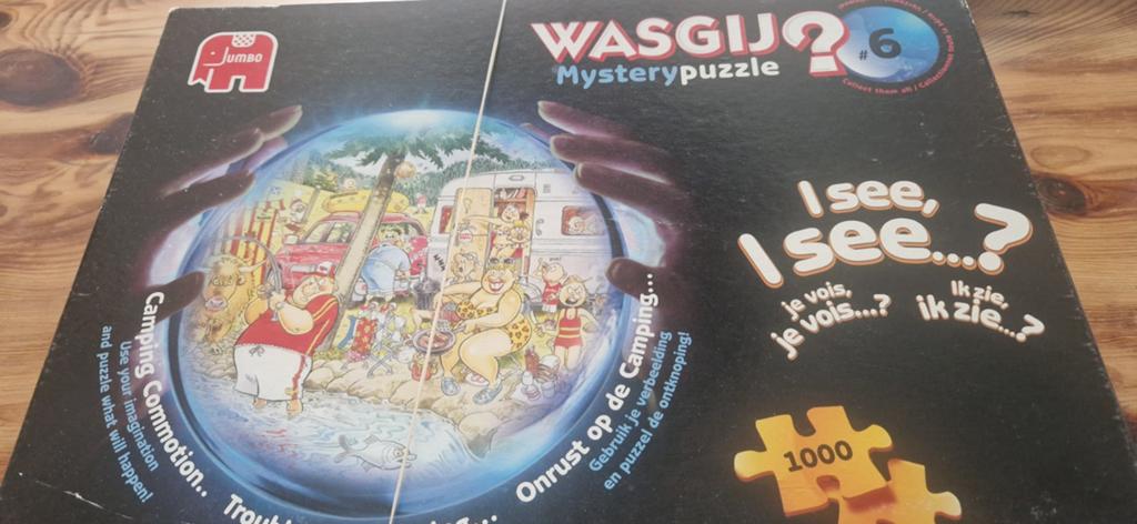 Ruilen!Wasgij Mystery 6: Onrust op de Camping - 1000 stukjes, Ophalen, Gebruikt