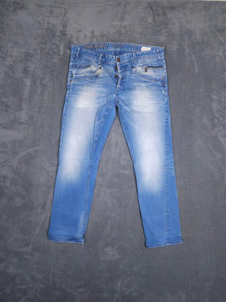 Pme Legend Broek Bare Metal W38 L32 Blauw Jeans Pall Mall., W36 - W38 (confectie 52/54), Blauw, ., Ophalen of Verzenden
