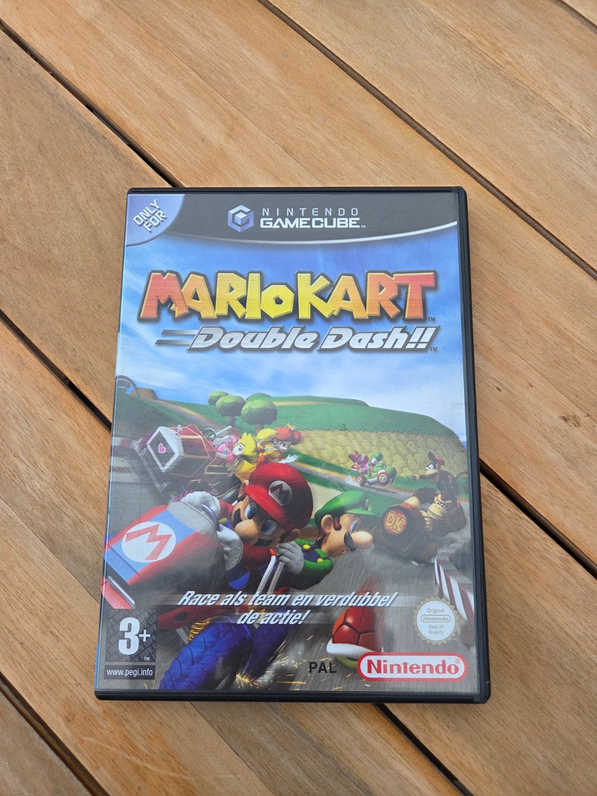 Mario Kart Double Dash!!, Spelcomputers en Games, Games | Nintendo GameCube, Racen en Vliegen, Ophalen of Verzenden, Zo goed als nieuw