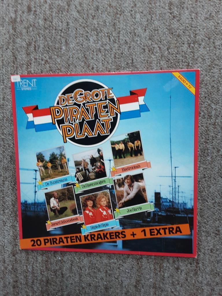 vinyl lp De Grote Piraten Plaat, Ophalen of Verzenden, Zo goed als nieuw, 12 inch, Levenslied of Smartlap