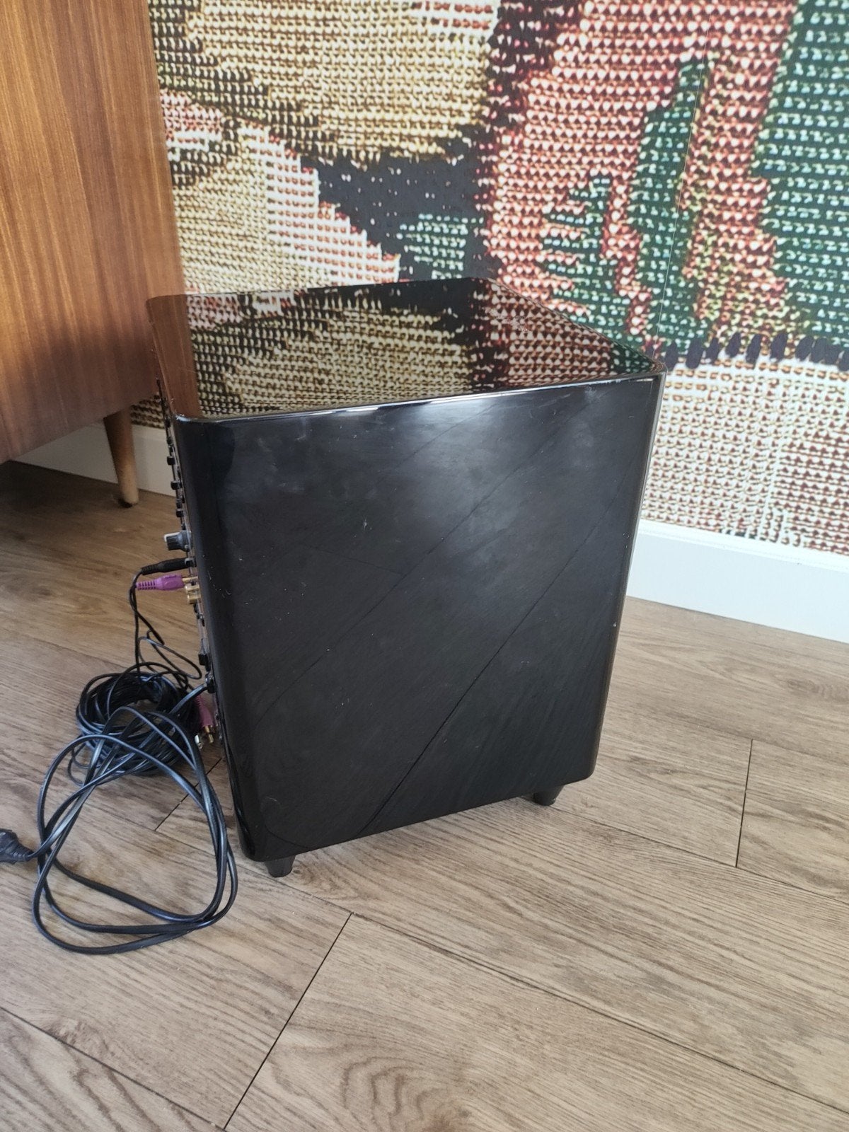 Harman Kardon subwoofer HKTS210SUB/230 zwart, Gebruikt, Inclusief kabels, Subwoofer, Ophalen of Verzenden