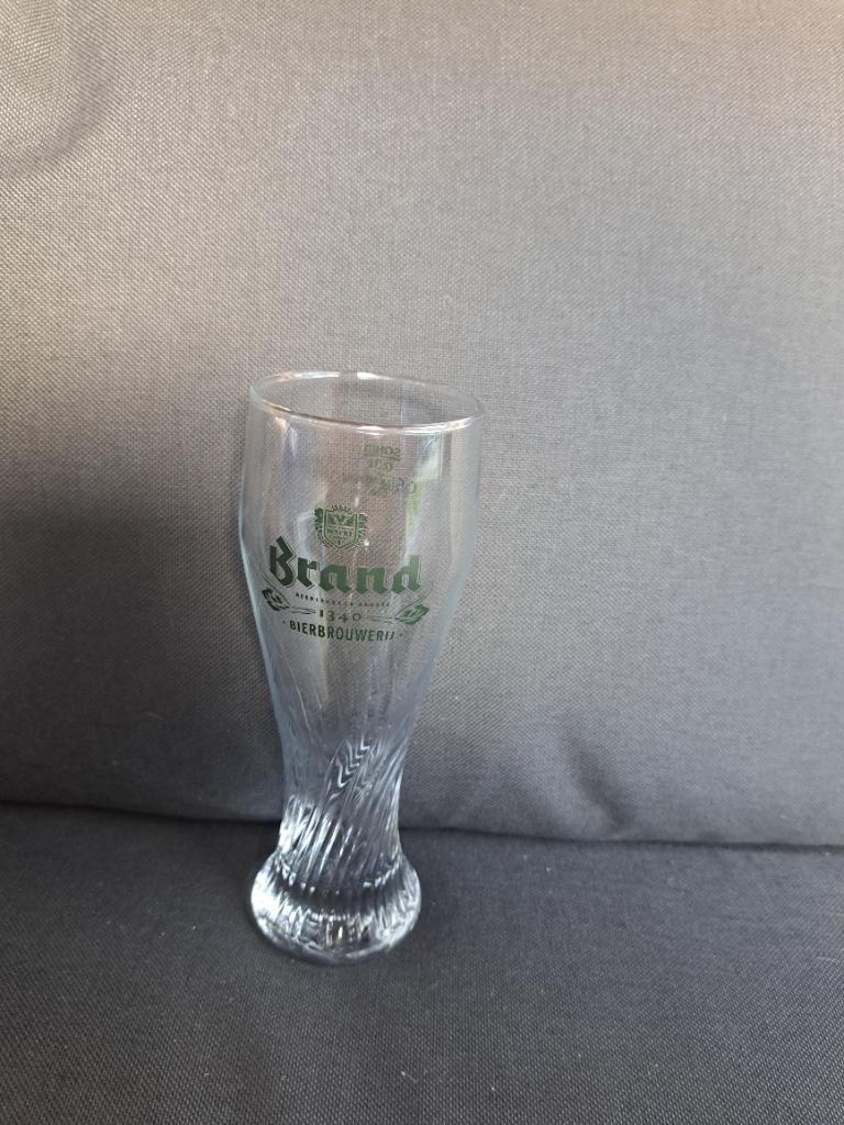 Brand weizen bierglas 8 stuks!, Ophalen, Zo goed als nieuw, Bierglas