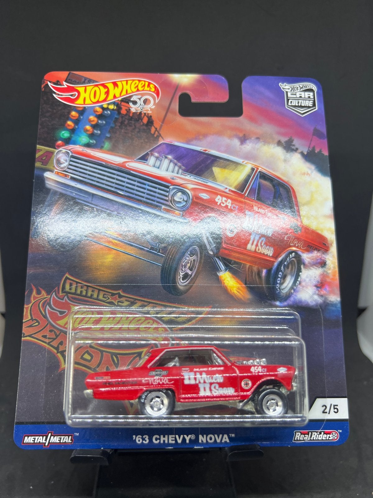 Hot Wheels '63 Chevy Nova Drag Strip Demon, Ophalen of Verzenden, Nieuw, Auto