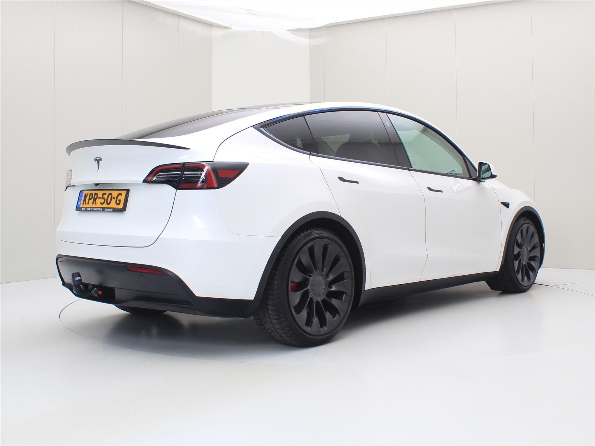 Tesla Model Y Performance 534pk AWD 90.9% SoH [ TREKHAAK+FSD, Automaat, Gebruikt, 1972 kg, Wit