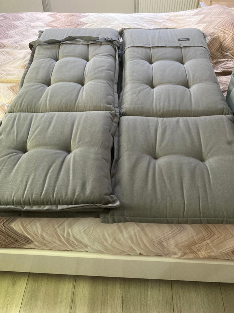 4x Maddison Tuinkussens Hoog Model Donkergrijs, Tuin en Terras, Tuinmeubel-accessoires, Ophalen, Zo goed als nieuw