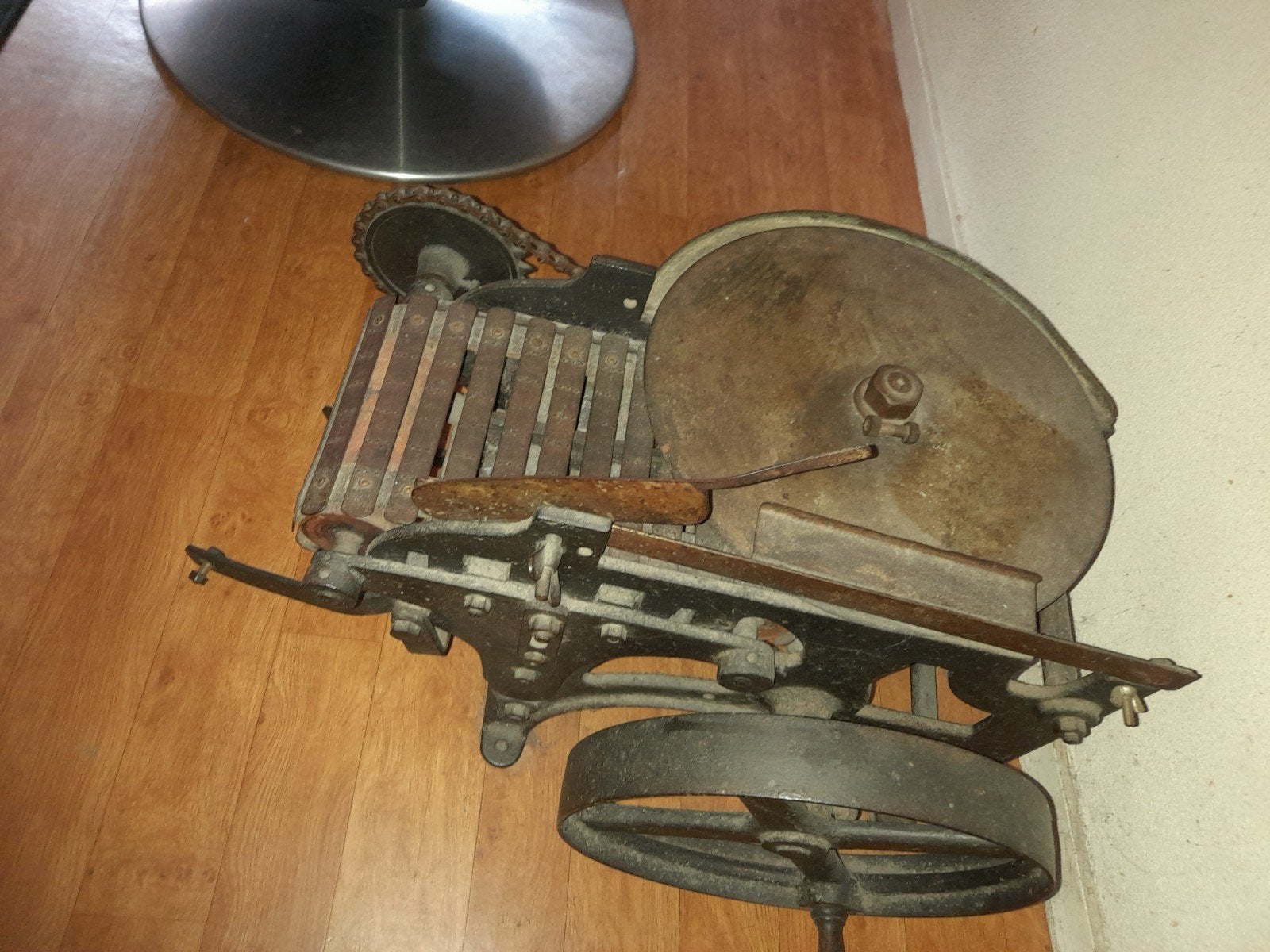 Antieke bakkerij machine., Ophalen