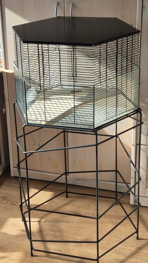 Inter-Zoo hamsterkooi Vision Hero xl zwart met standaard., Kooi, Minder dan 75 cm, Zo goed als nieuw, Ophalen