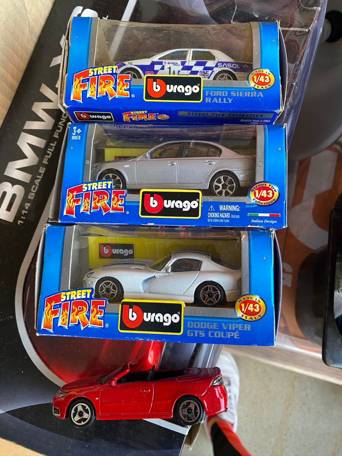 Bburago Street Fire Diecast Modelauto's - Set van 4, Verzenden, Zo goed als nieuw, Auto, Overige merken