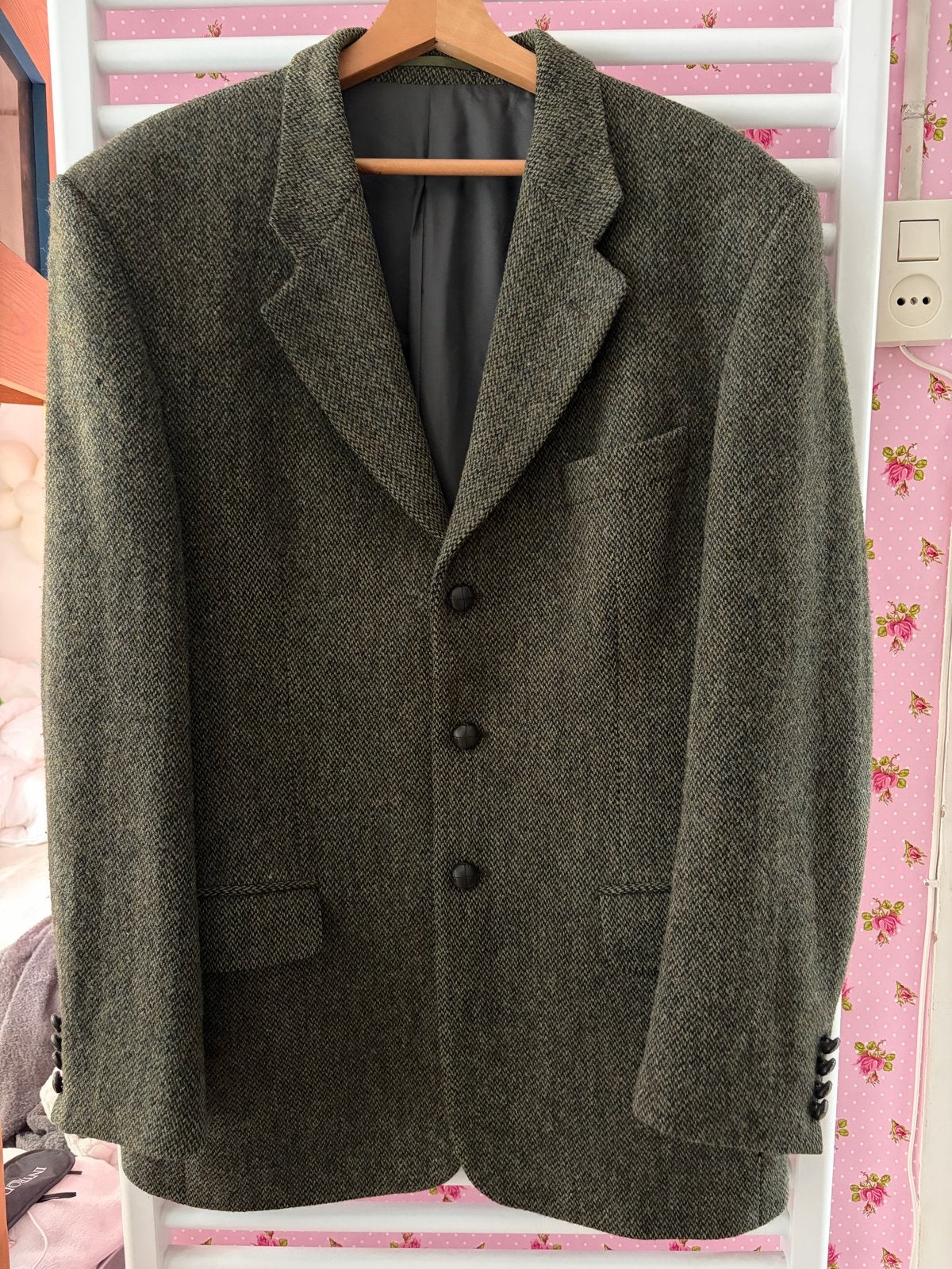 Harris Tweed Colbert - Town and Country Shop Arnhem, Ophalen, Zo goed als nieuw, Maat 56/58 (XL), Groen