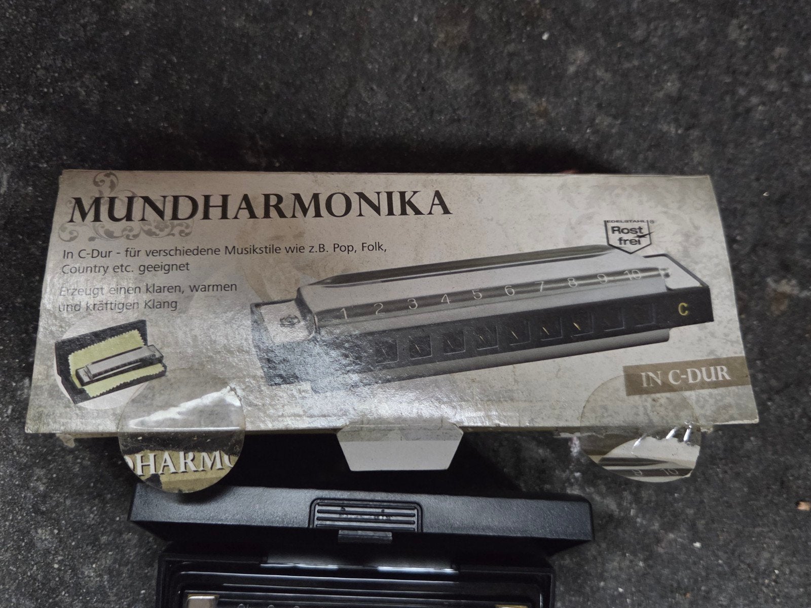 Mondharmonica in C-Dur met doosje, Ophalen of Verzenden, Zo goed als nieuw, C-mondharmonica