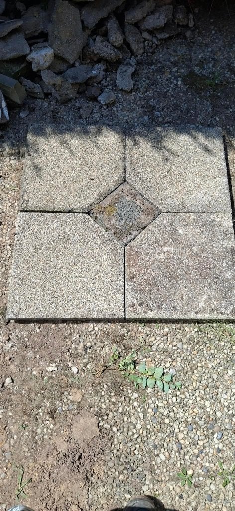 Gratis afhalen - terrastegels, Tuin en Terras, Ophalen, Gebruikt, 10 m² of meer, Beton