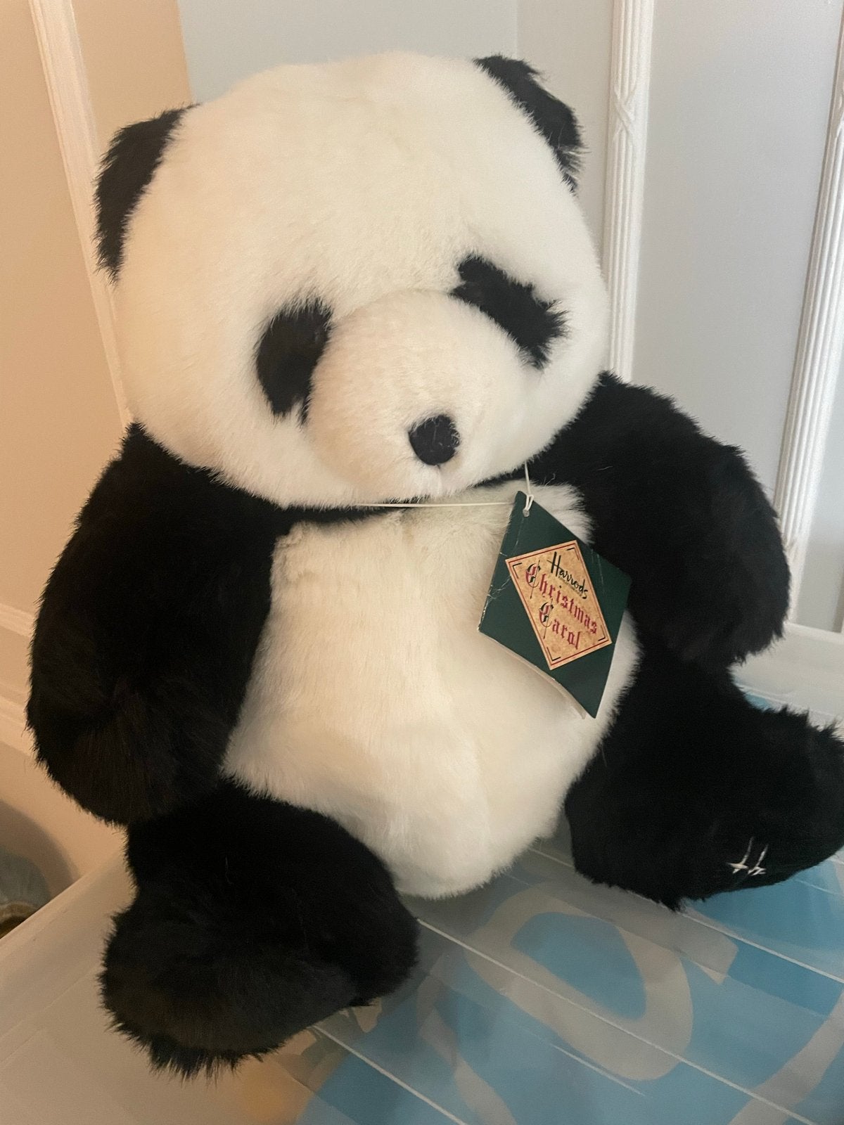 Harrods Kerst Panda Beer 1993 - Nieuw met kaartje, Overige merken, Beer, Nieuw, Ophalen of Verzenden