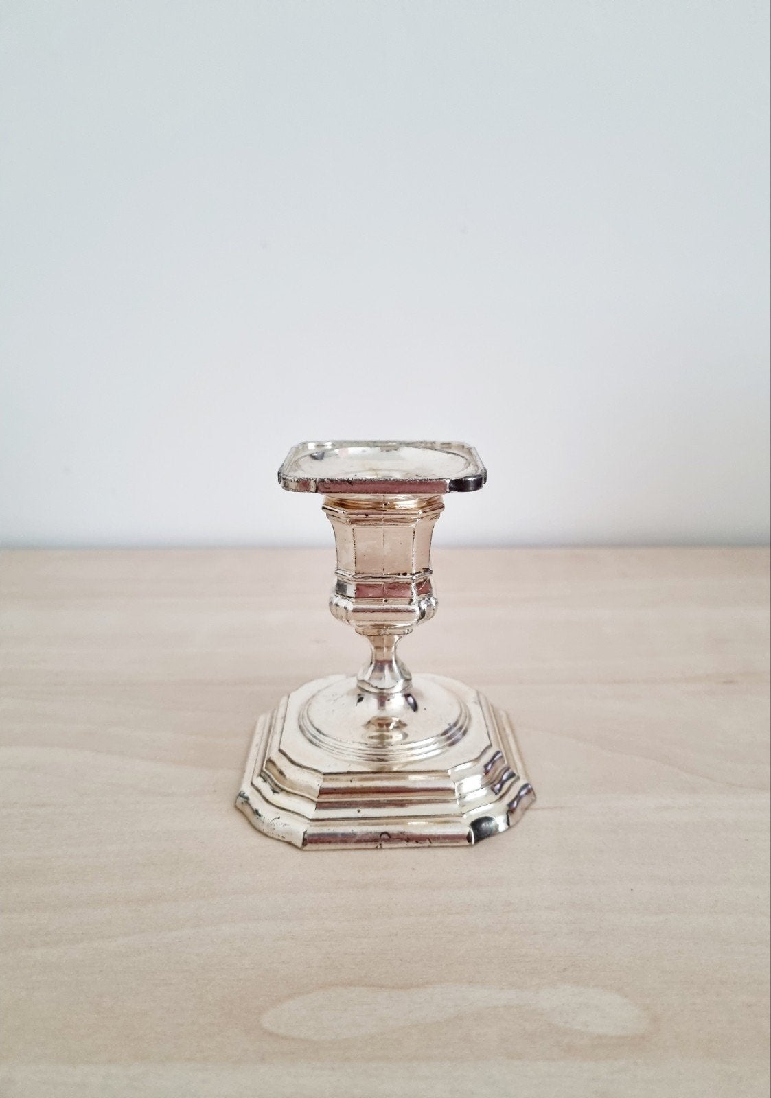 Vintage BMF Zilveren Kandelaar - Made in Germany, Verzenden, Zilver