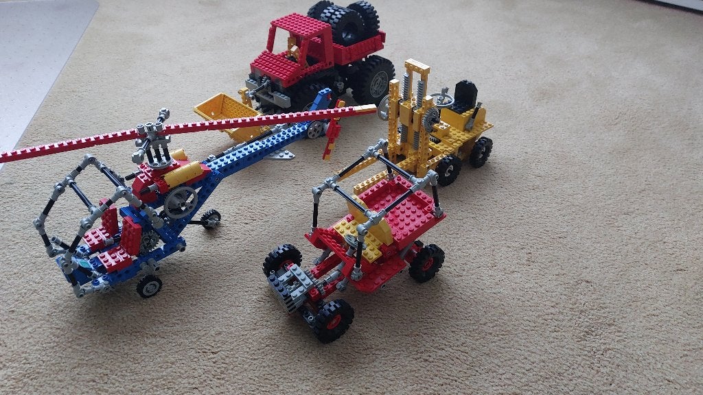Lego 850, lego 8844, lego 8845 en lego 8848, Gebruikt, Lego, Inclusief instructies, Ophalen of Verzenden