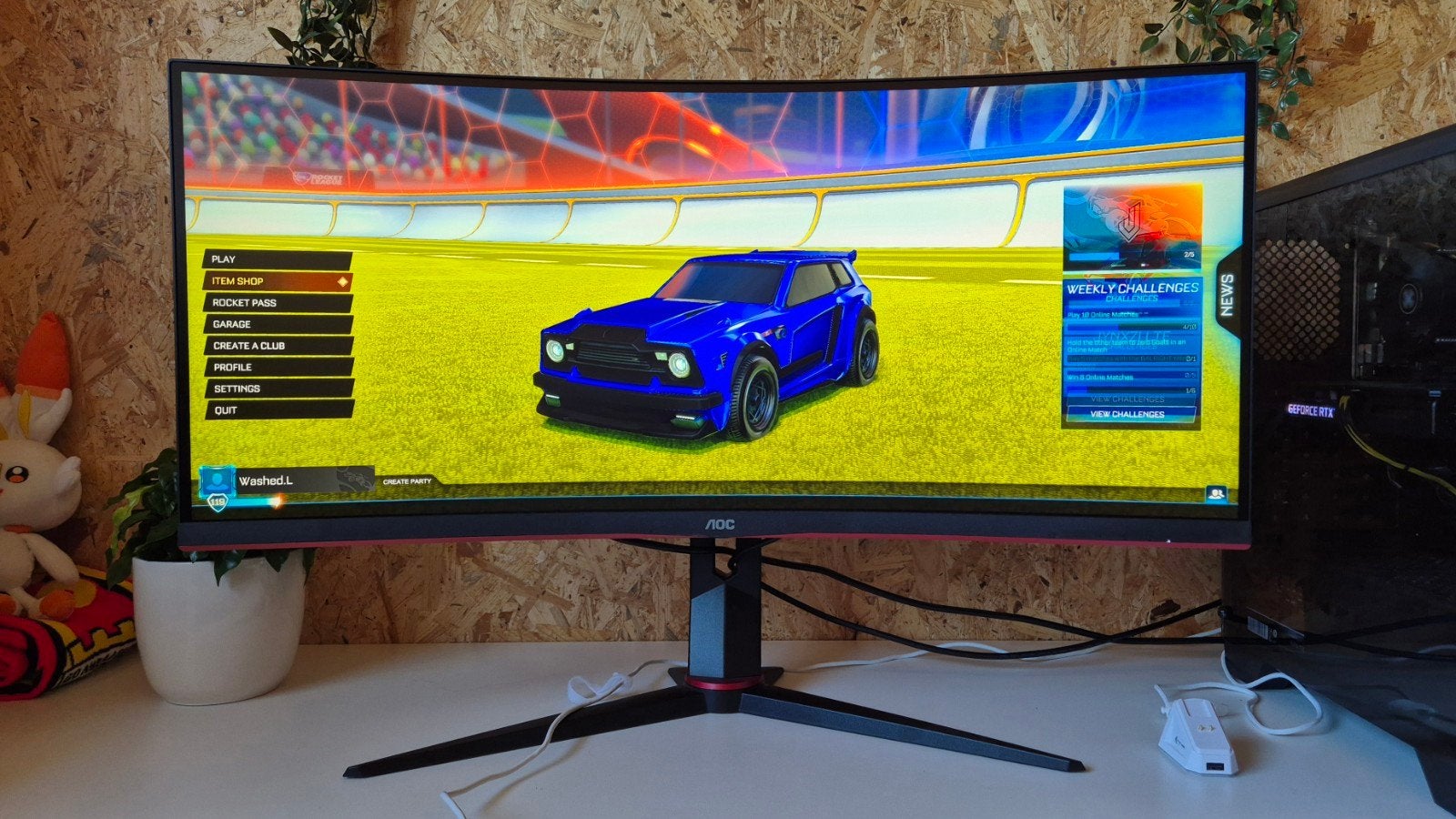 Monitor curved 34 inch zgan, Kantelbaar, IPS, AOC, Zo goed als nieuw