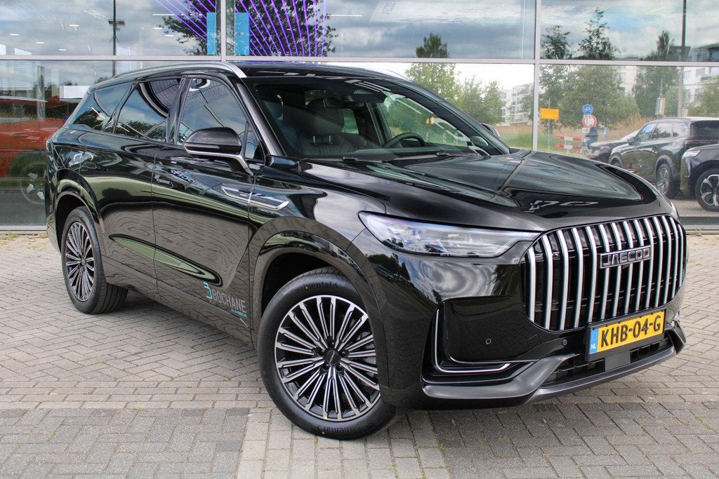 JAECOO 8 SHS-P Exclusive 7 persoons DEMO Carbon Black Metall, Auto's, Overige Auto's, Automaat, 4 cilinders, 428 pk, Automatische klimaatregeling
