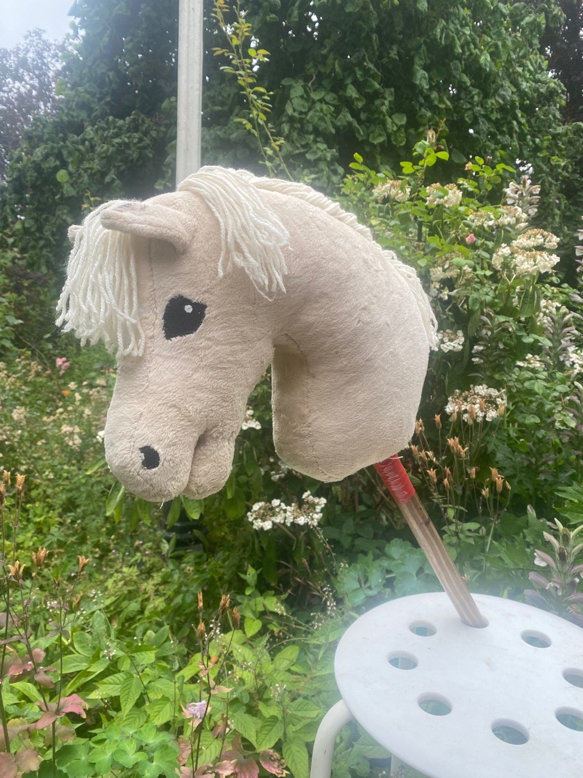Beige hobby horse, Ophalen of Verzenden, Zo goed als nieuw