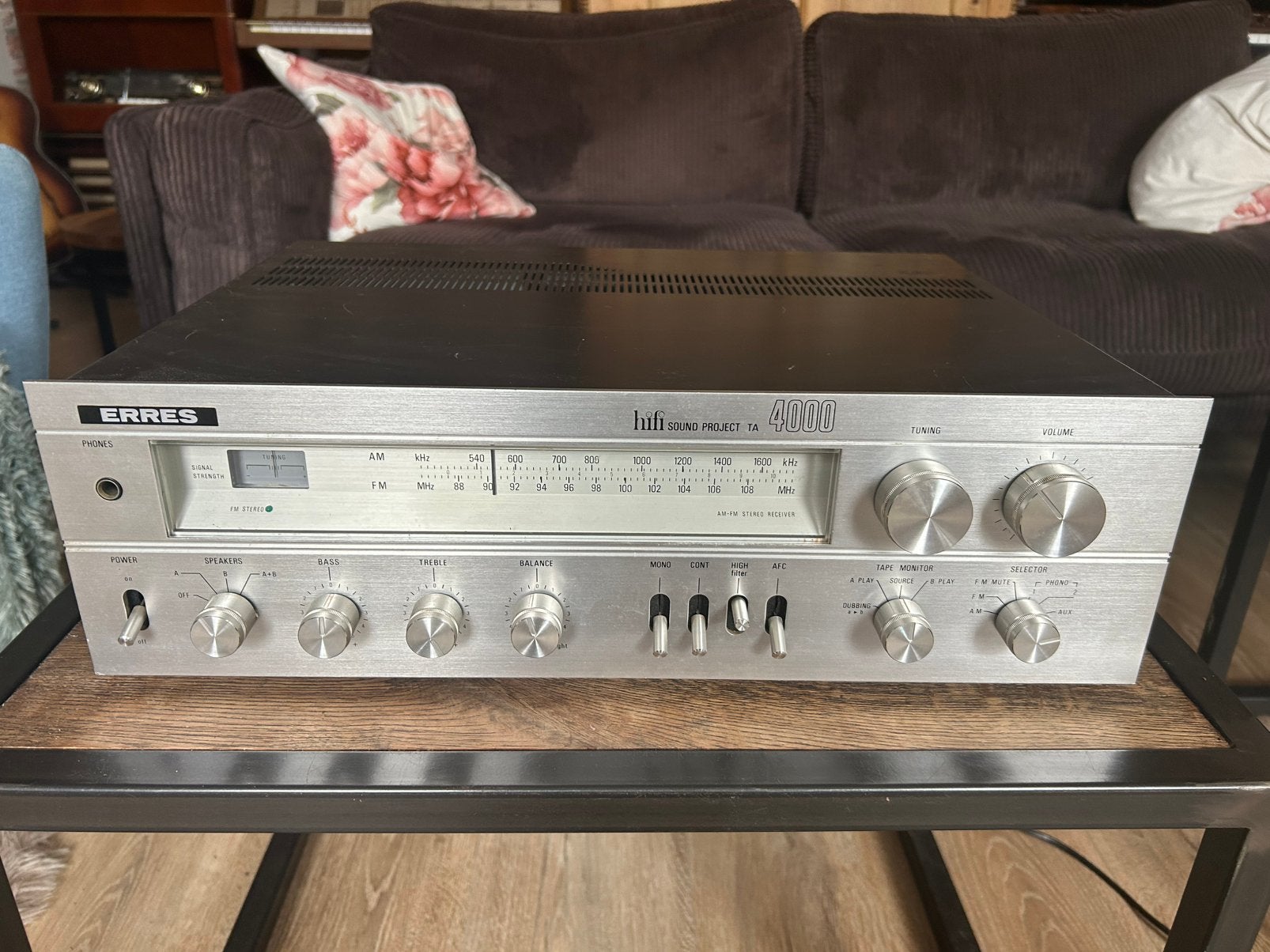 Erres Hifi sound project TA 4000 vintage receiver, Overige merken, Gebruikt, Ophalen of Verzenden, 60 tot 120 watt