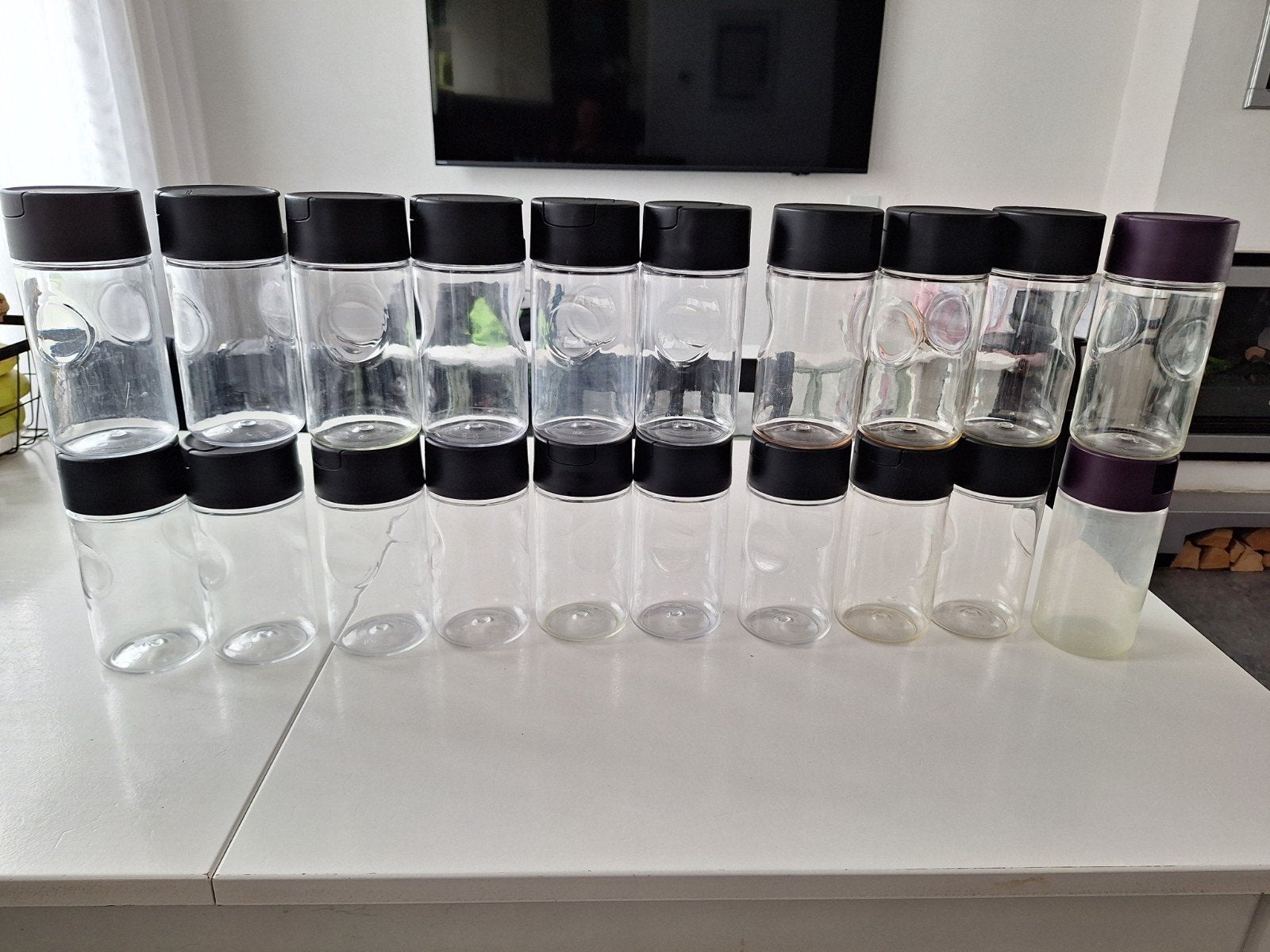 Tupperware Kruiden of olie flessen 20 stuks, Overige kleuren, 500 ml, Overige typen, Ophalen of Verzenden