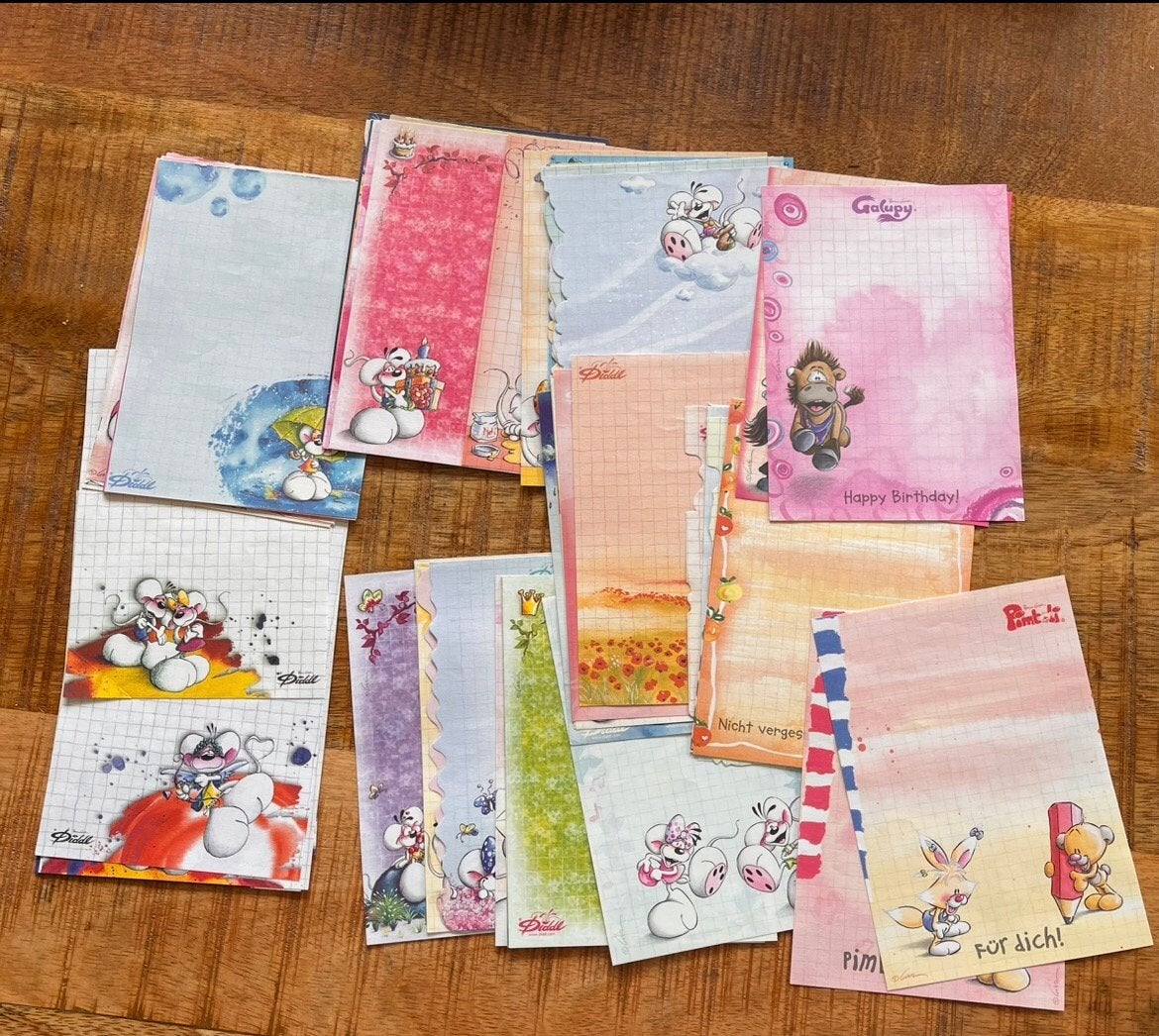 Diddl blaadjes a5 en a6 - 124x, Verzamelen, Diddl, Ophalen of Verzenden, Zo goed als nieuw, Papier, Kaart of Schrift