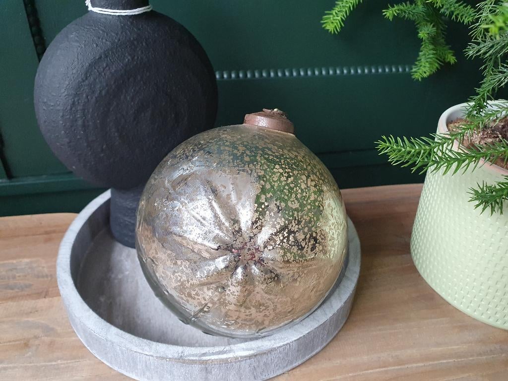 Kerstbal groot zilver, *, *, Nieuw, Ophalen of Verzenden
