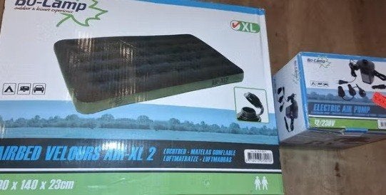 Bo-Camp luchtbed Velours Air-XL 2, Ophalen of Verzenden, Ingebouwde pomp, Nieuw, 2-persoons