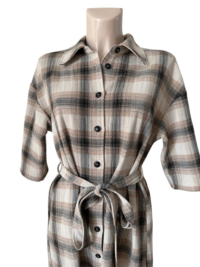 Modstrom jurk S, Kleding | Dames, Jurken, Ophalen of Verzenden, Zo goed als nieuw, Grijs, Onder de knie
