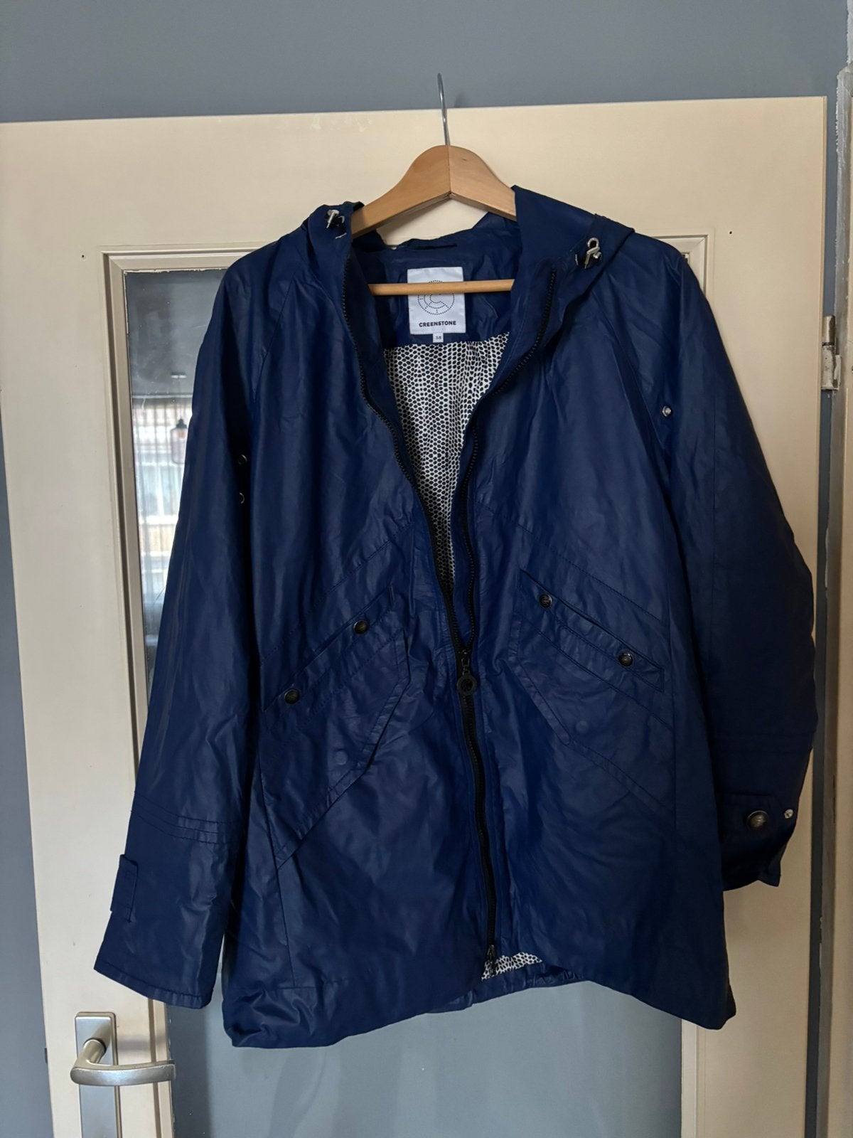 Creenstone jas regenjas zomerjas blauw 38, Ophalen of Verzenden, Zo goed als nieuw, Maat 38/40 (M), Blauw