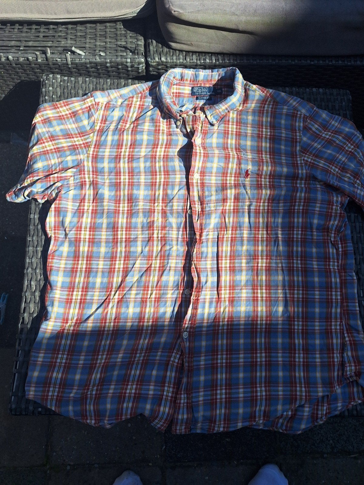Polo by Ralph Lauren Overhemd – Geruit Blauw/Rood/Geel – XXL, Kleding | Heren, Overhemden, Ophalen of Verzenden, Gedragen, Overige kleuren