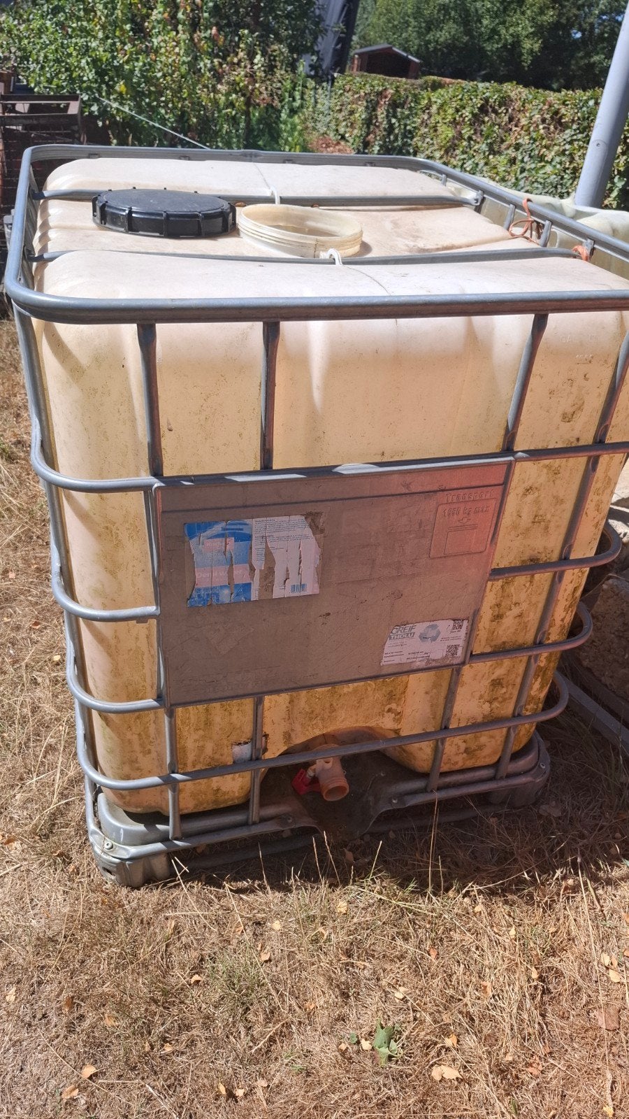 IBC Container - 1000 liter ibc krat brandhout, Ophalen
