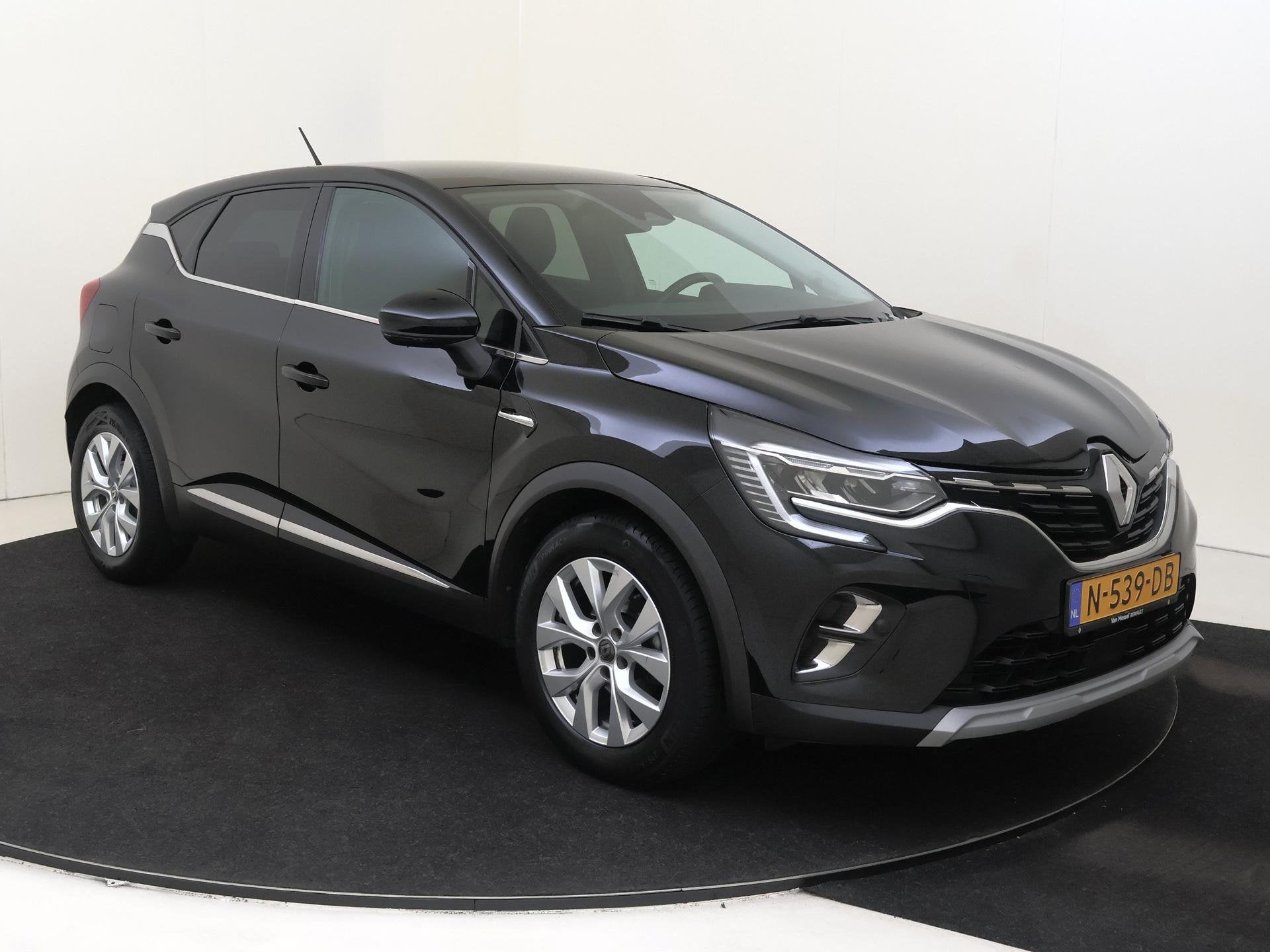 Renault Captur 1.0 TCe 90 Intens | 1e Eigenaar | Navigatie |, Gebruikt, Euro 6, Leder en Stof, Zwart