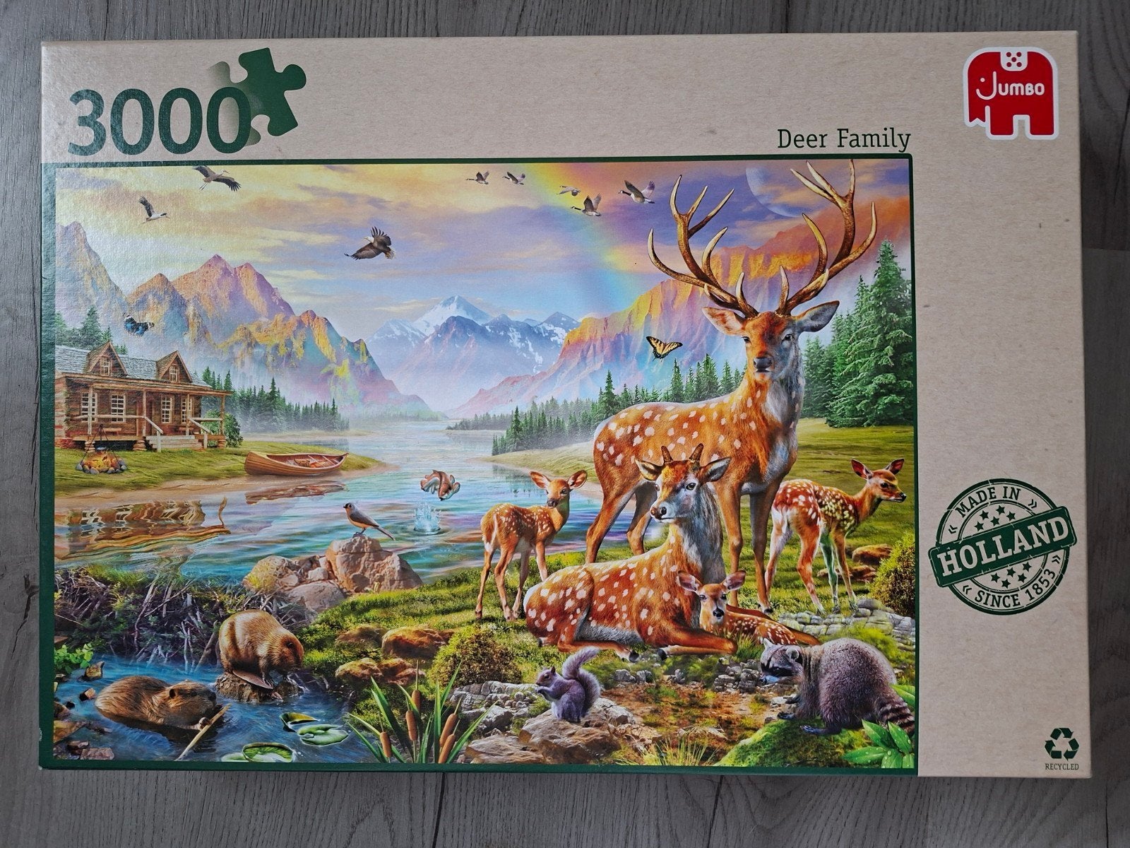 jumbo puzzel the deer family 3000 stukjes, Ophalen of Verzenden