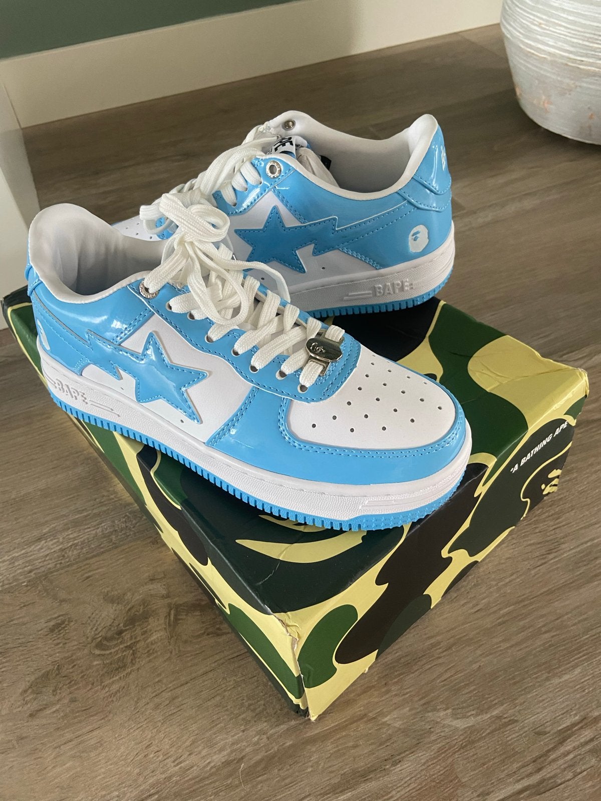 BAPE STA sneakers lichtblauw/wit, Ophalen of Verzenden, Nieuw, Blauw, Sneakers of Gympen