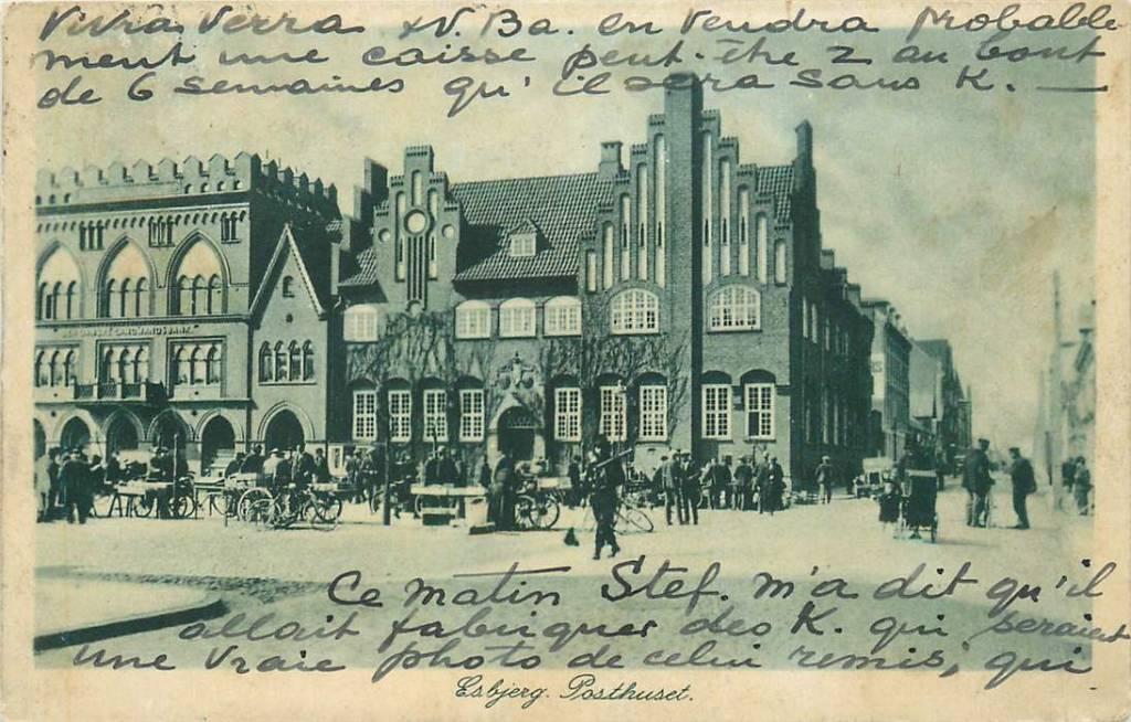 381-331-027 Esbjerg Postthuset, Verzenden, Voor 1920, Overig Europa