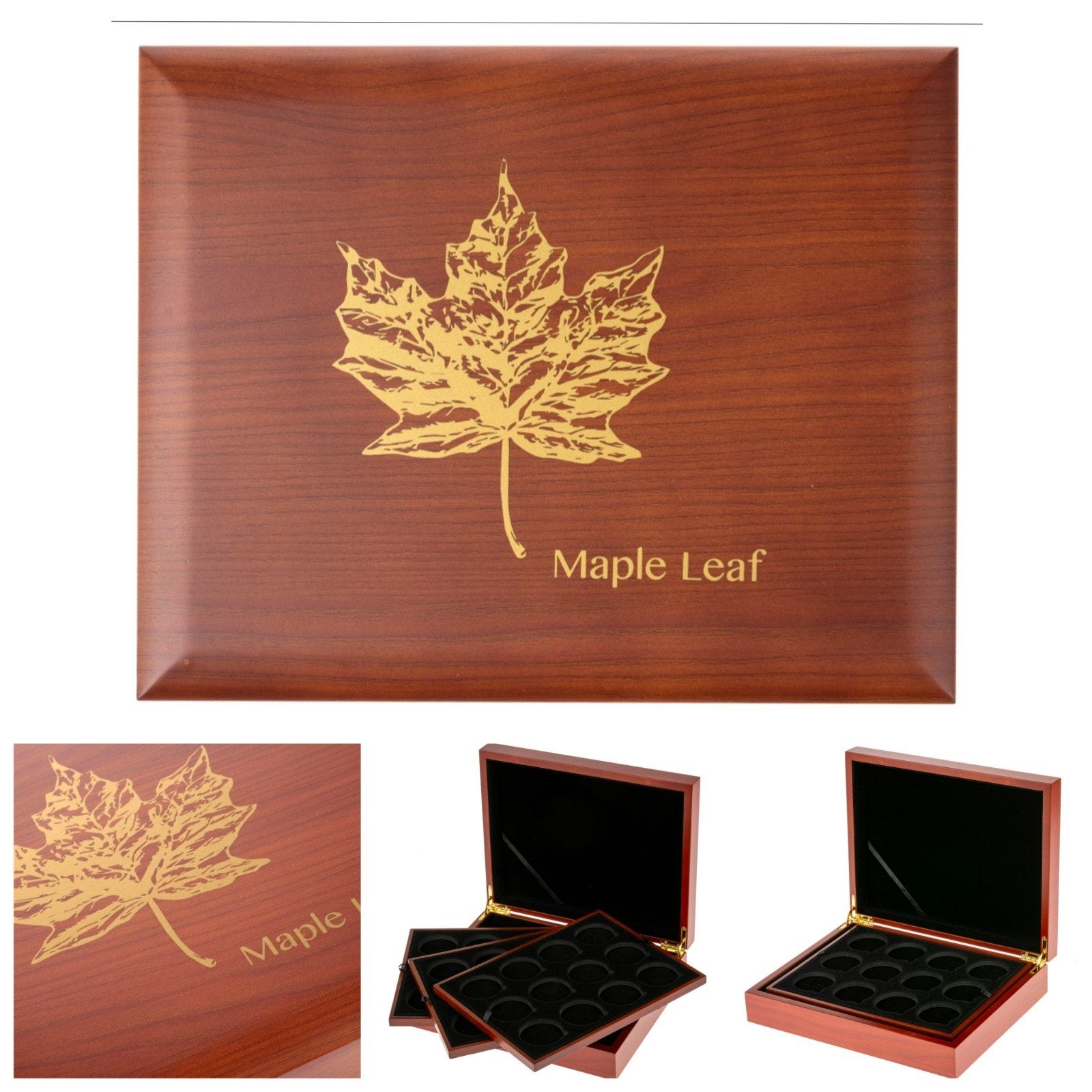 Maple Leaf muntenbox voor 1 oz zilveren munten, Postzegels en Munten, Edelmetalen en Baren, Ophalen of Verzenden, Zilver