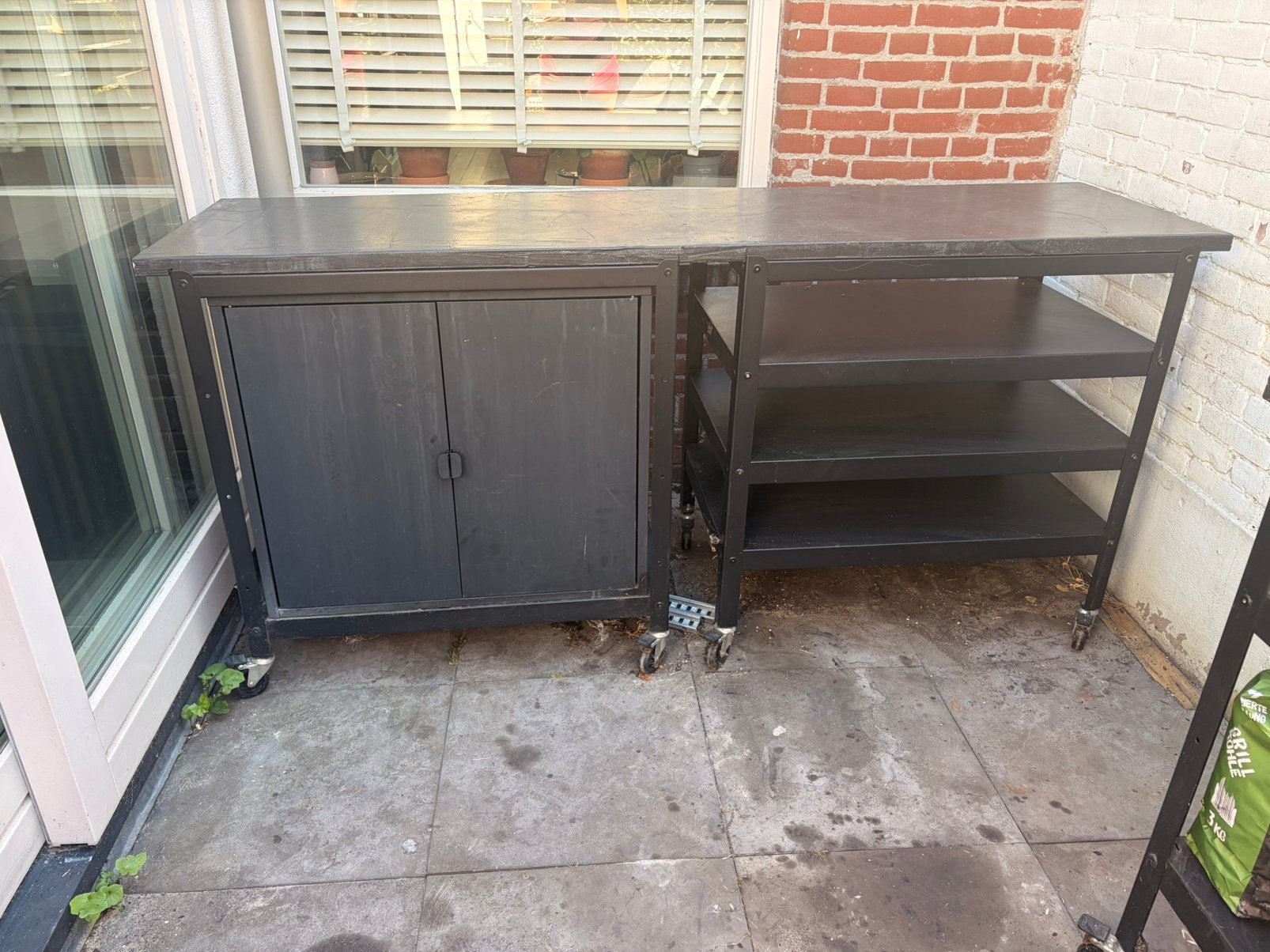 IKEA BROR outdoor kitchen / buitenkeuken / opberg z.g.a.n., Ophalen of Verzenden, Zo goed als nieuw, Gas