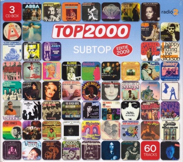 Top 2000 Subtop Editie 2009 - 3 CD Box  Nieuw, Boxset, Ophalen of Verzenden, Pop, Inclusief boekje